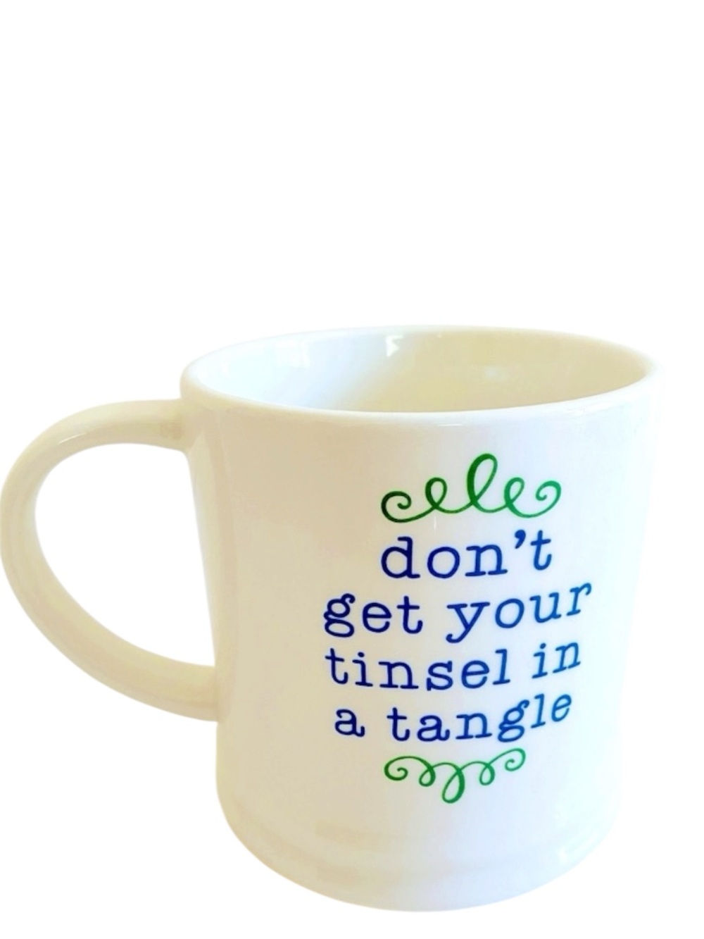 Threshold Don't Get Your Tinsel In A Tangle Funny Christmas Coffee Tea Cup Mug
